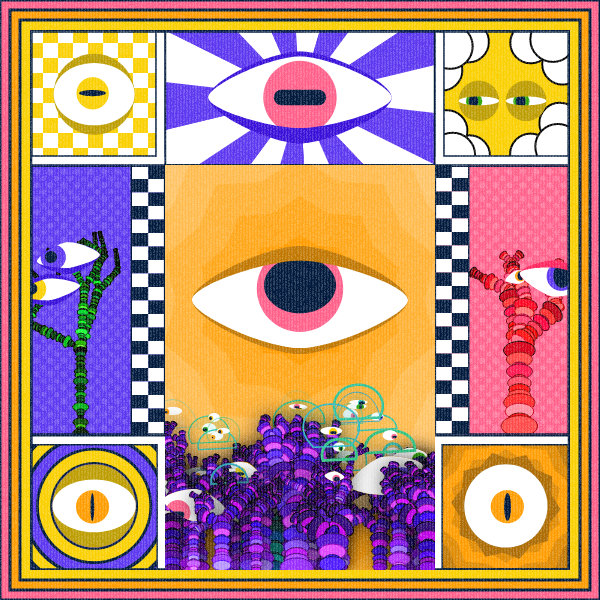 Zebra's Mirror #1 [p5.js] #22 static token preview