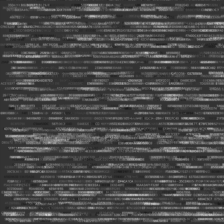 Painting by Random Hexadecimal Numbers #27 static token preview