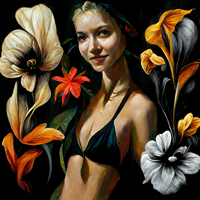 Girl and Flower #2 #6 static token preview