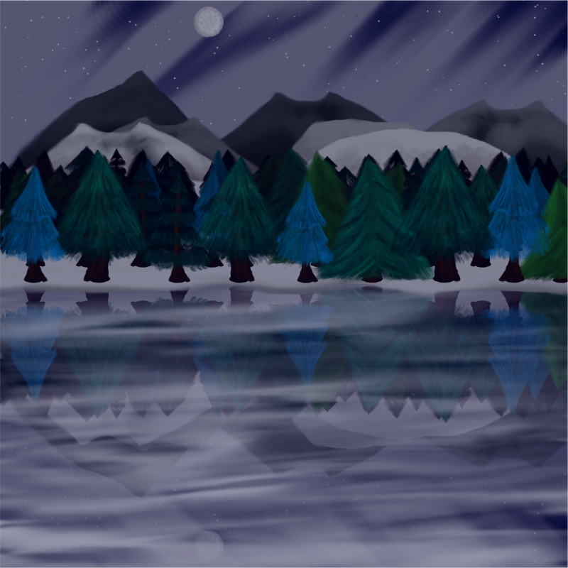 Moony Winter Lake #3 static token preview