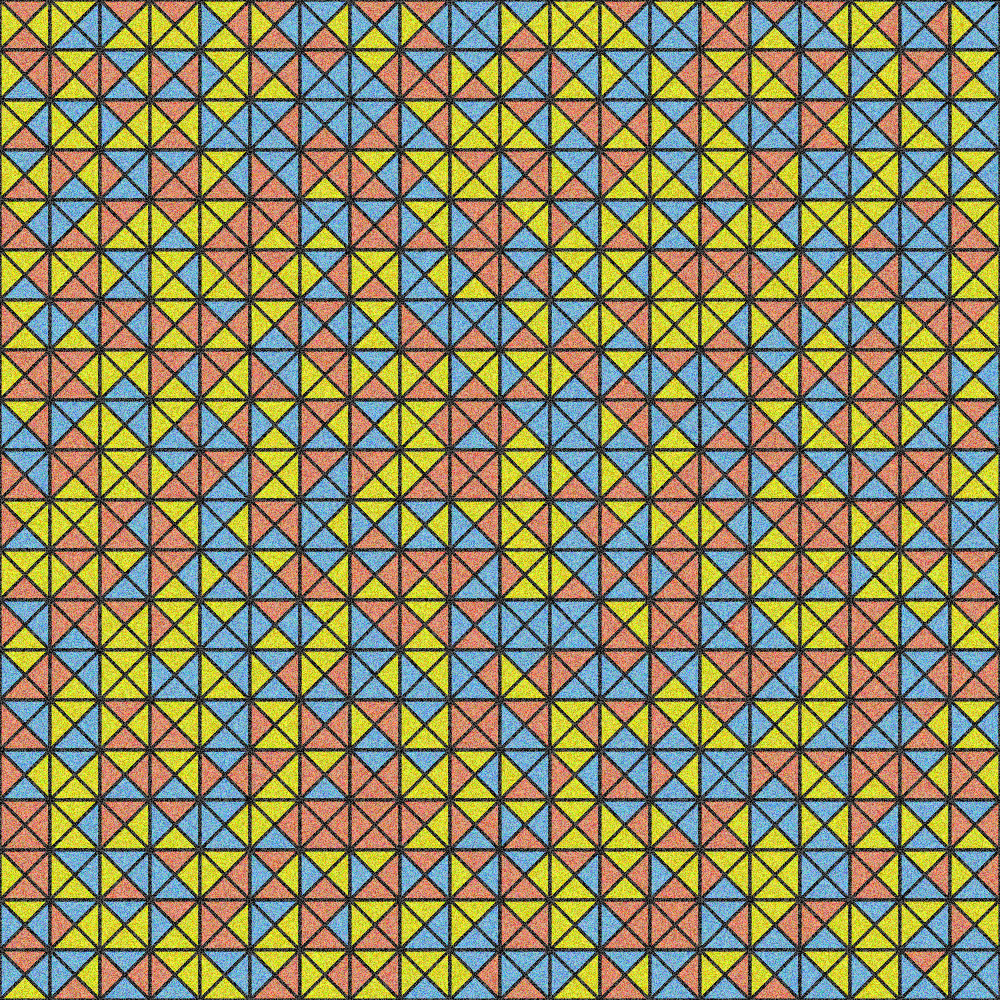 Modern Mosaic of Triangles #1 static token preview