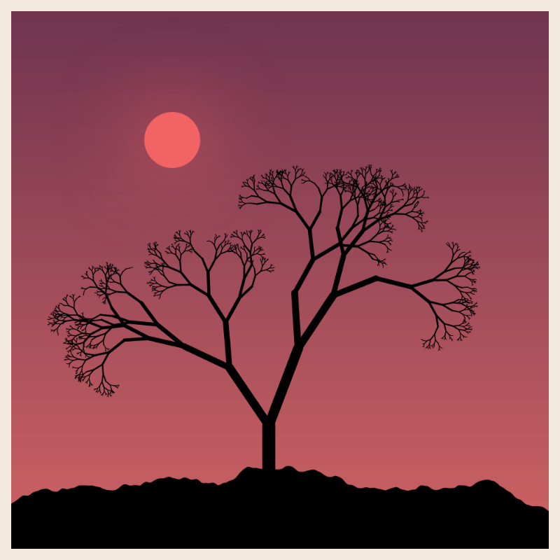 Sunset on cliff #11 static token preview