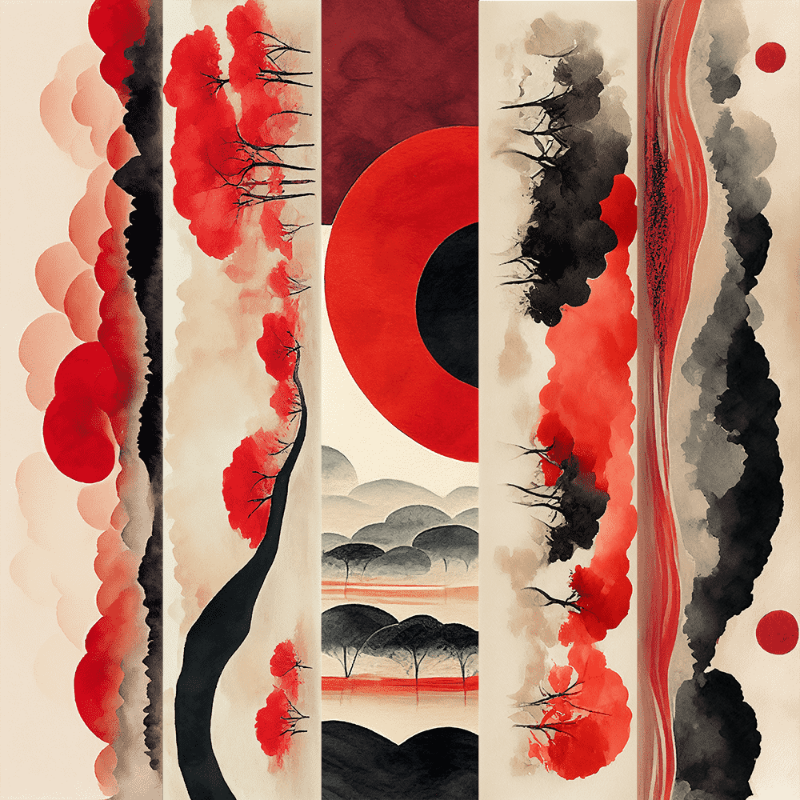 AI Japanese garden #7 static token preview