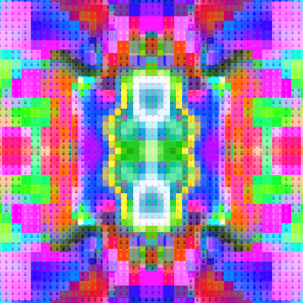 Magical Pixelated Kaleidoscope #2 static token preview