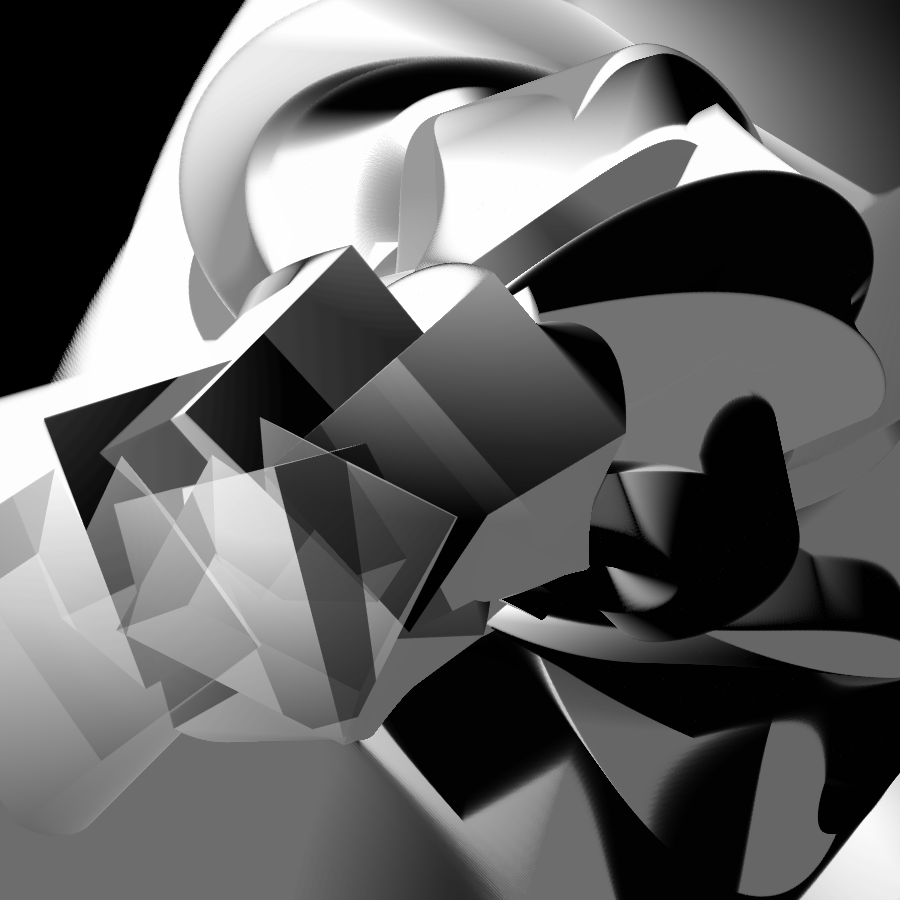 Transparent Evolving Sculpture #13 static token preview