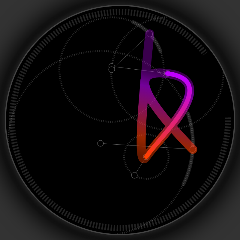 Neon Curves #2 static token preview