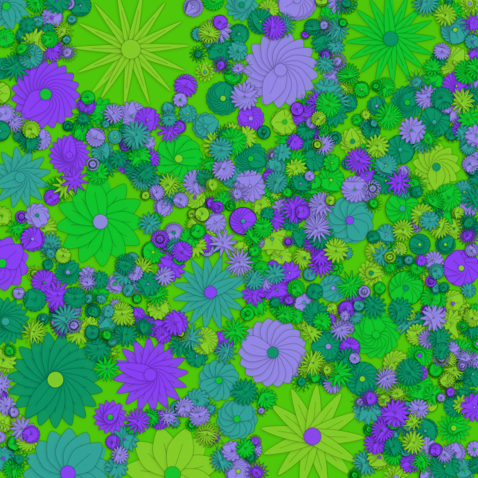 Flower garden #14 static token preview