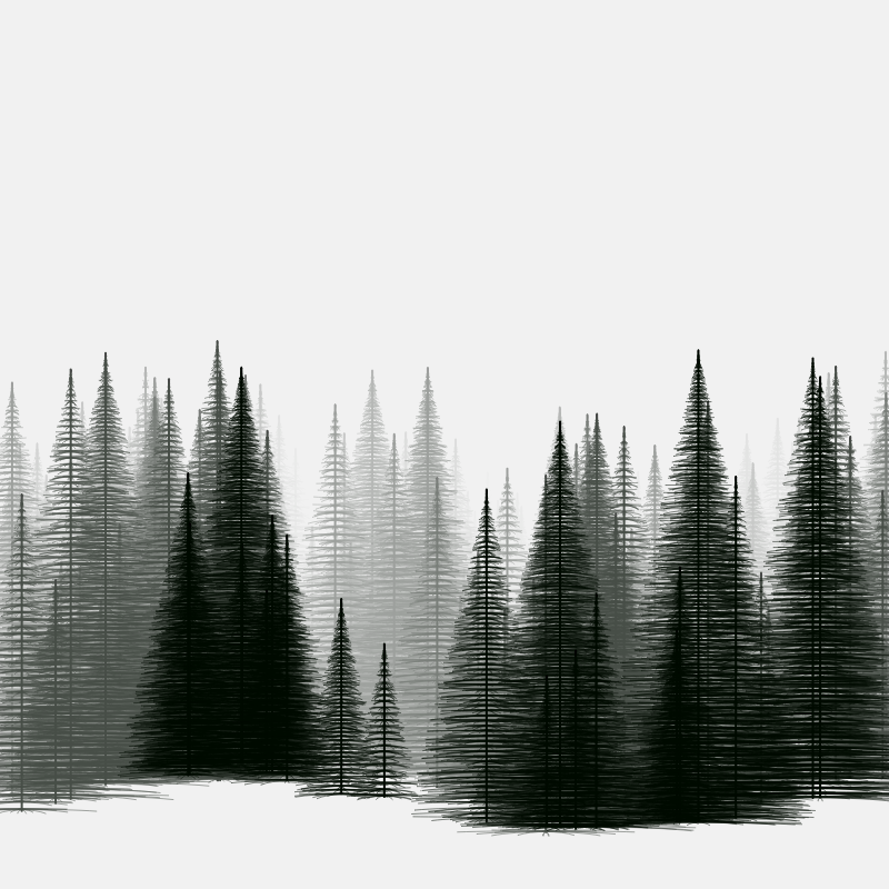 Pine trees in the cold #21 static token preview