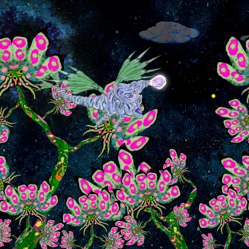 Fireflies and Flower Gardens #1 static token preview