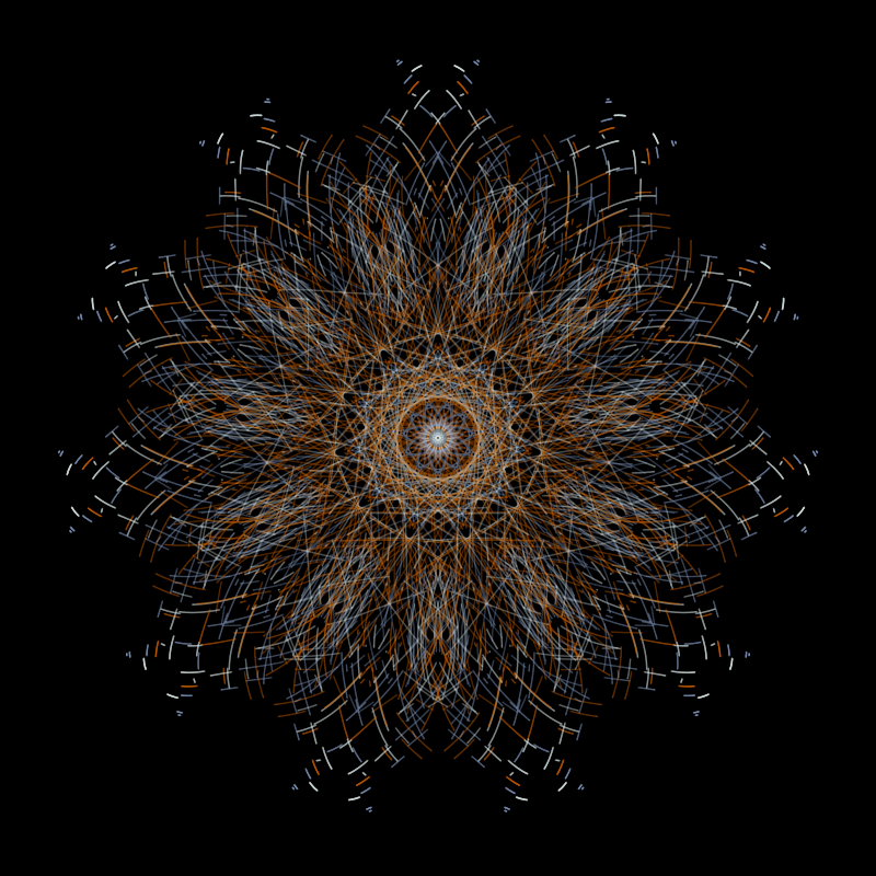the thread in the pattern #103 static token preview