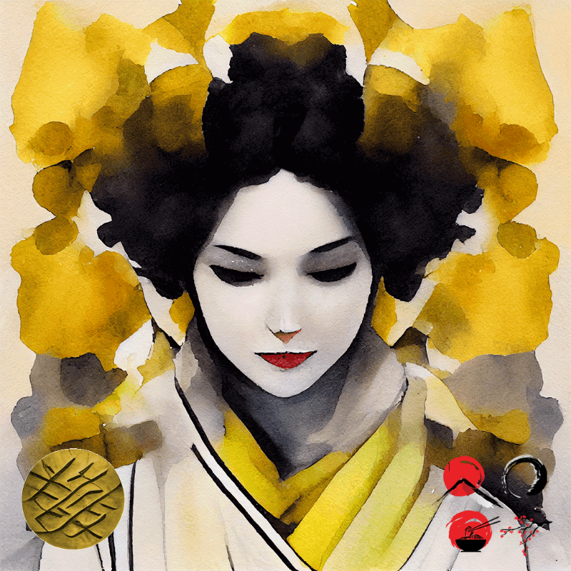 Yellow Geisha #12 static token preview
