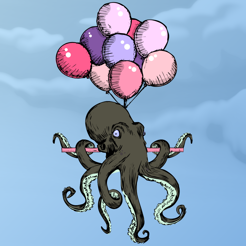 Flying Octupus #2 static token preview