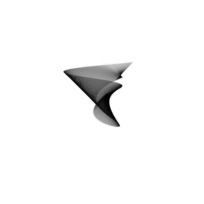 Sinus Cosinus #N Black on White #14 static token preview