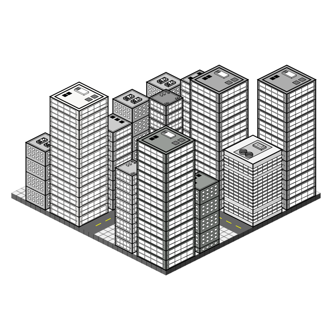 Isometric City Block #1 static token preview