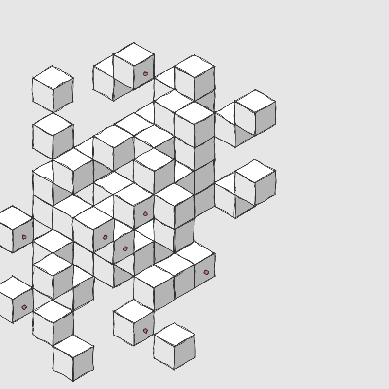 Hand drawn Voxels #12 static token preview