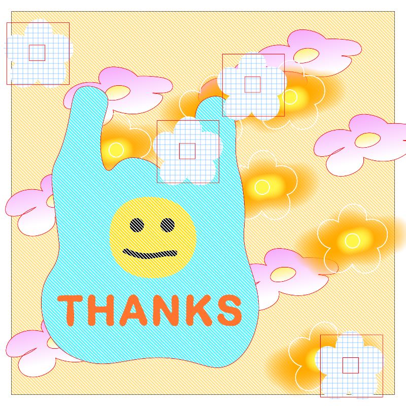 thanks bag and flowers #20 static token preview