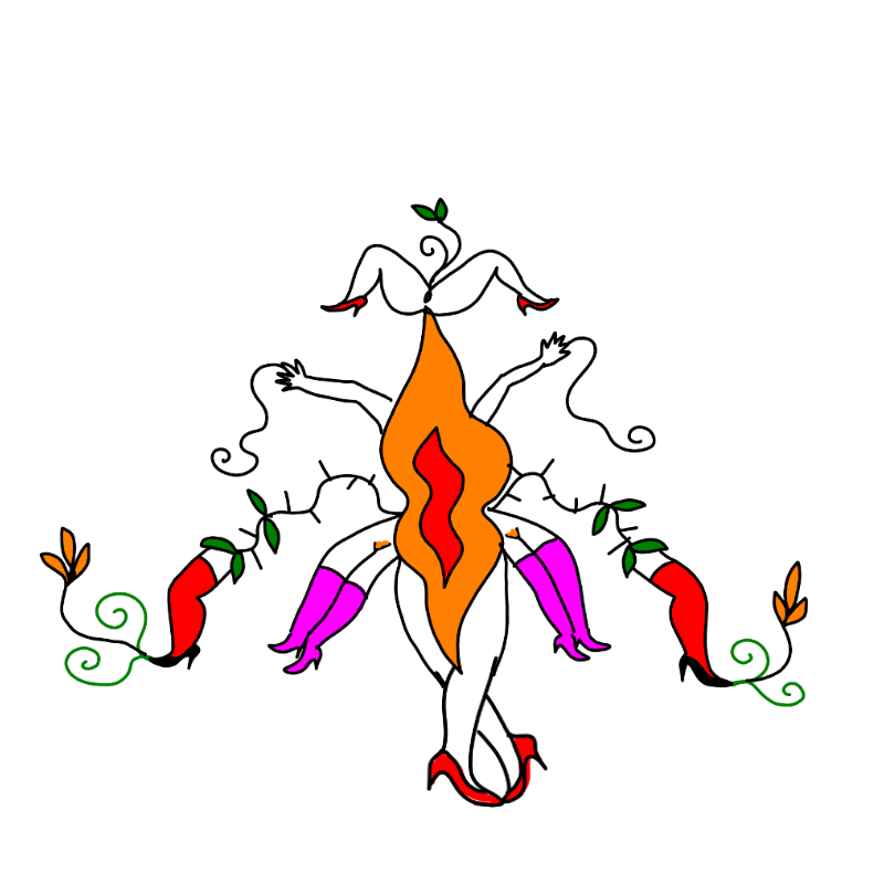 Woman blossom #7 static token preview