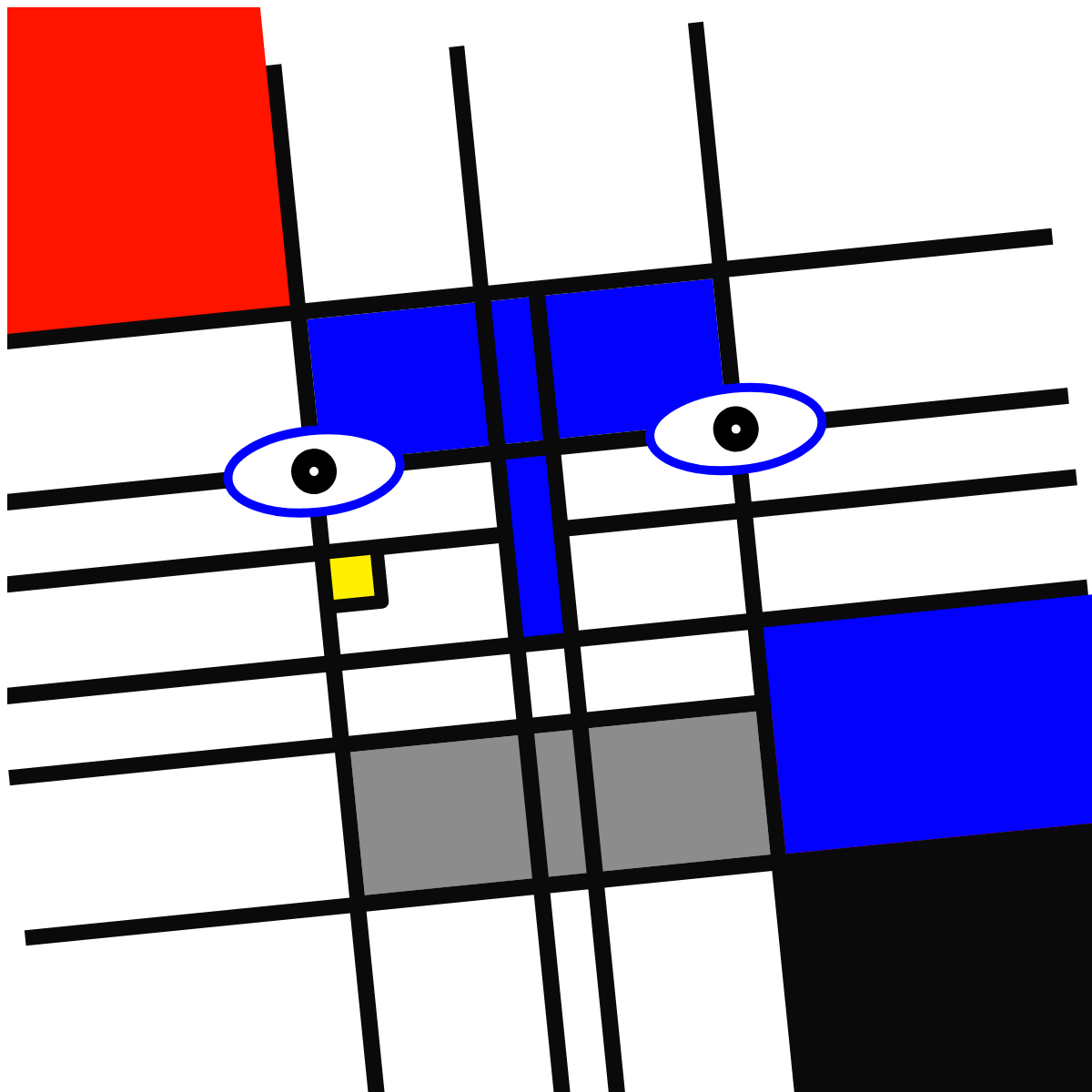Mondrian Faces #8 static token preview