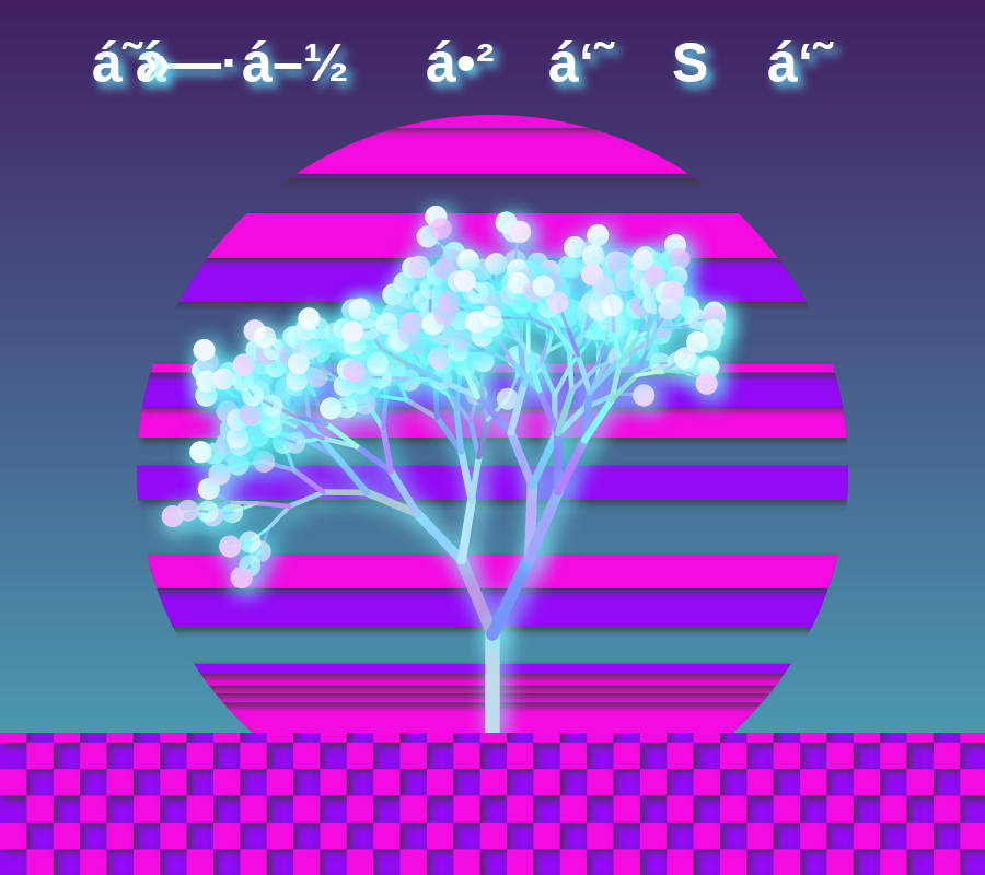 Vaporwave poster generator #7 static token preview