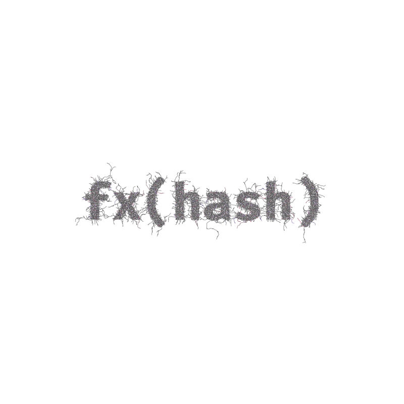 FXHASH Generative Logo #677 static token preview
