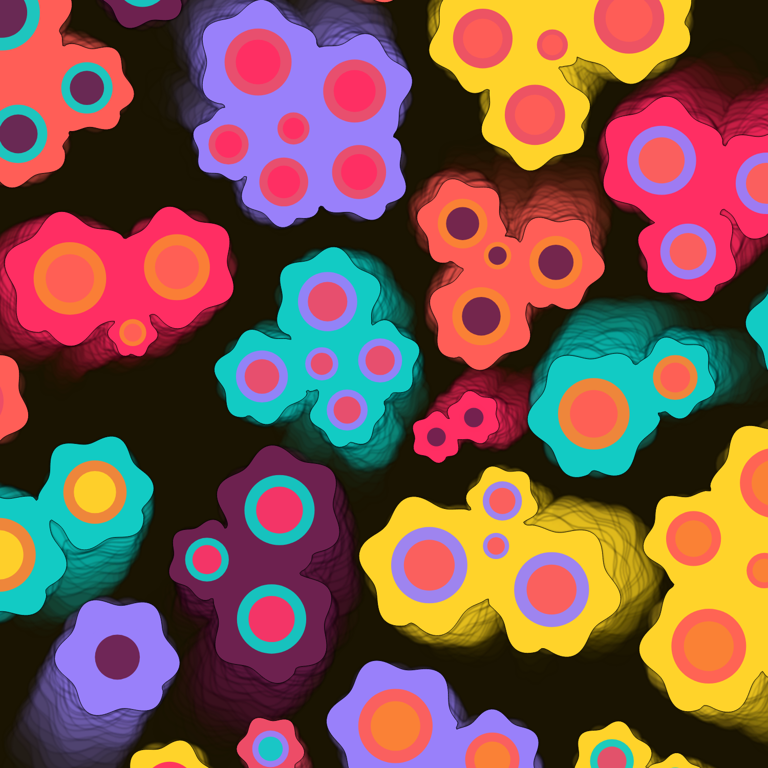 Geometric colorful shapes (Free edition) #20 static token preview