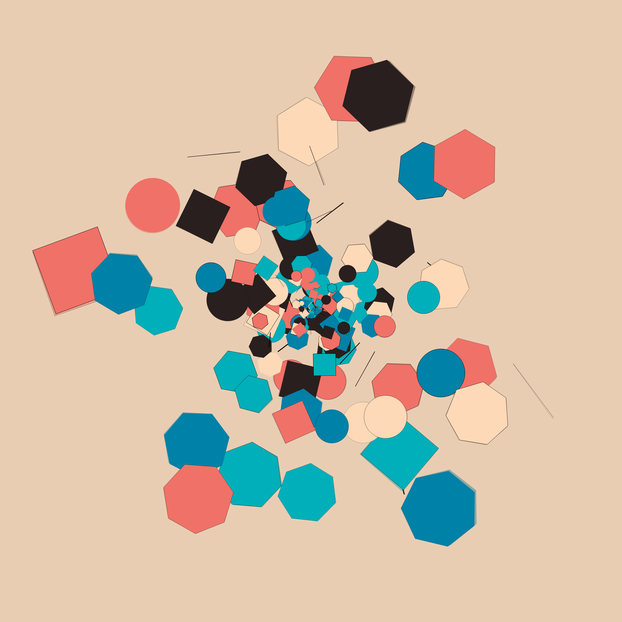 Chaotic Colored Shapes #19 static token preview