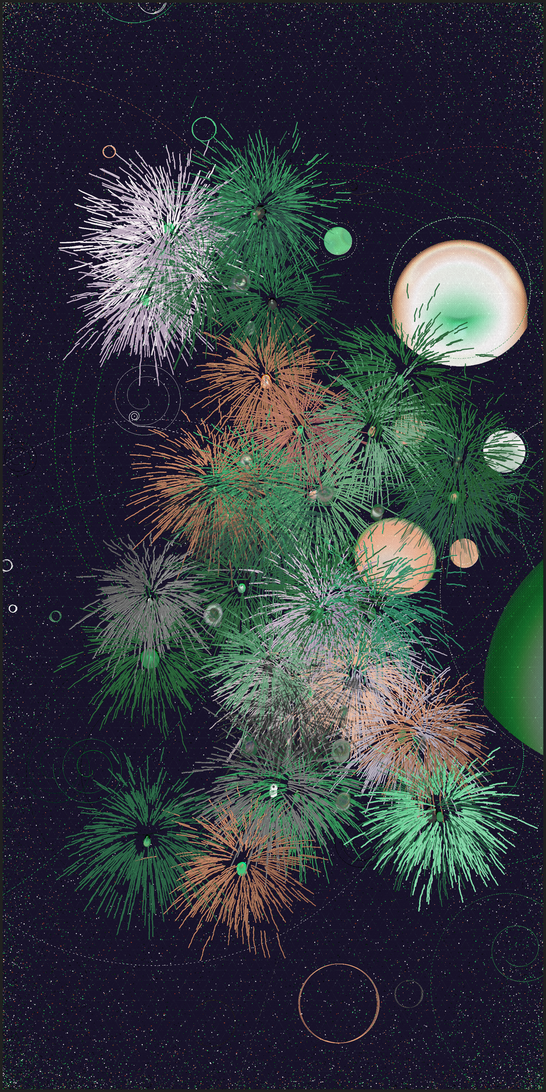 真夏の花火　Fireworks in Midsummer #18 static token preview