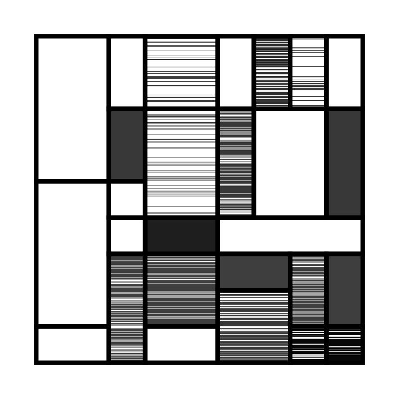 Mono Mondrian #18 static token preview