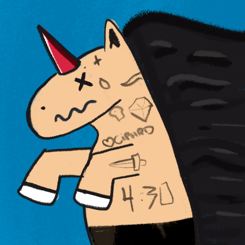 Peculiar unicornos #156 static token preview