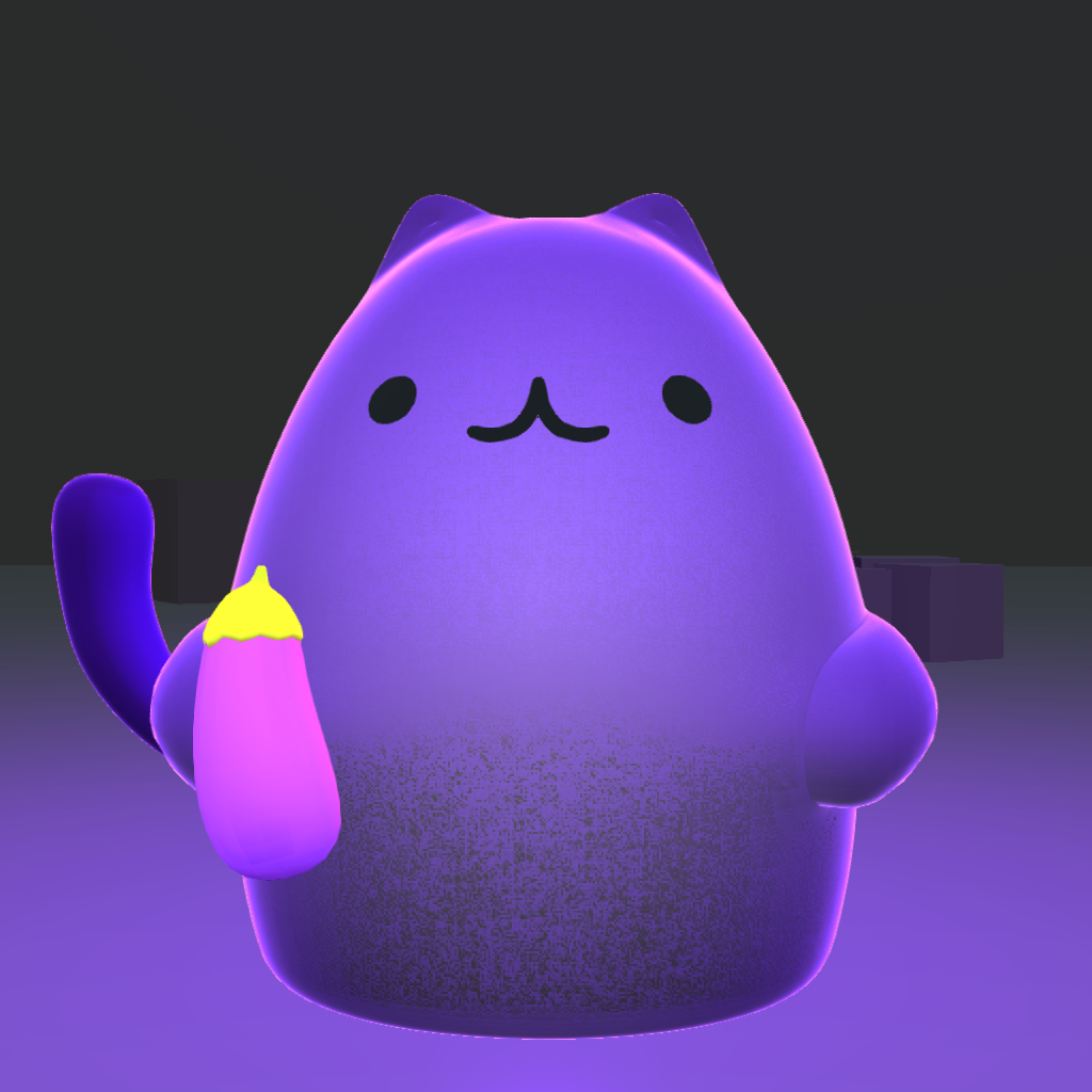 Glow Kitties #18 static token preview
