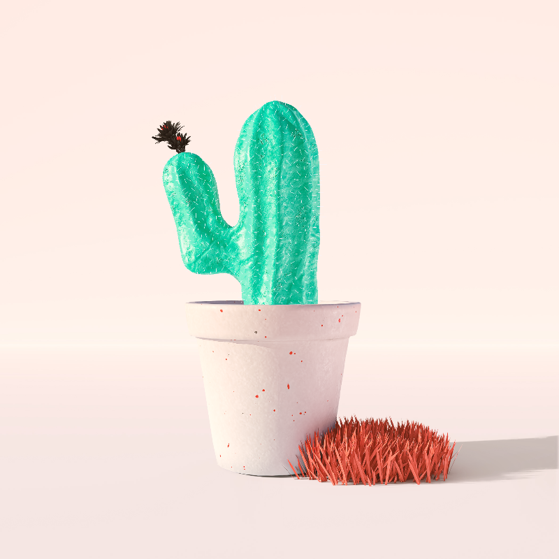 3D Crypto Cacti #15 static token preview