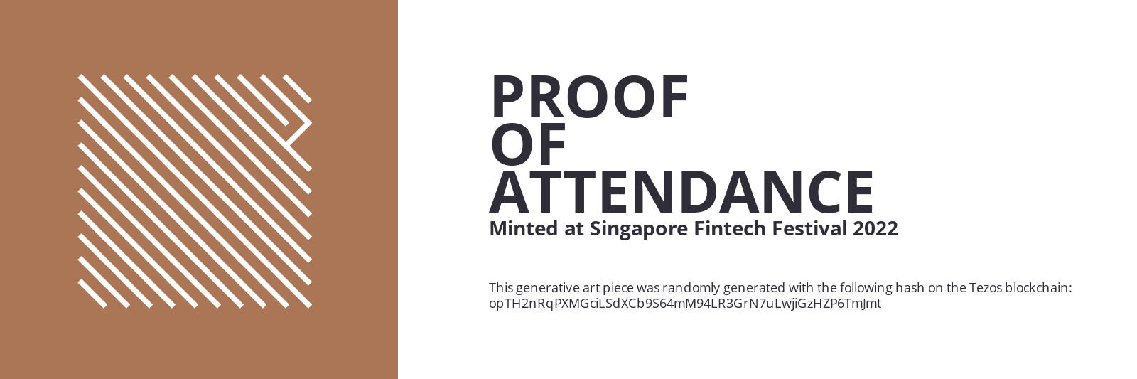 SFF2022 Proof of Attendance Token #1626 static token preview