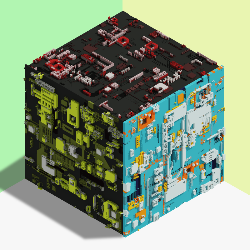 Cube generative #18 static token preview
