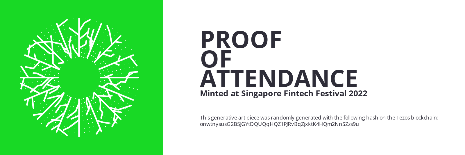 SFF2022 Proof of Attendance Token #965 static token preview