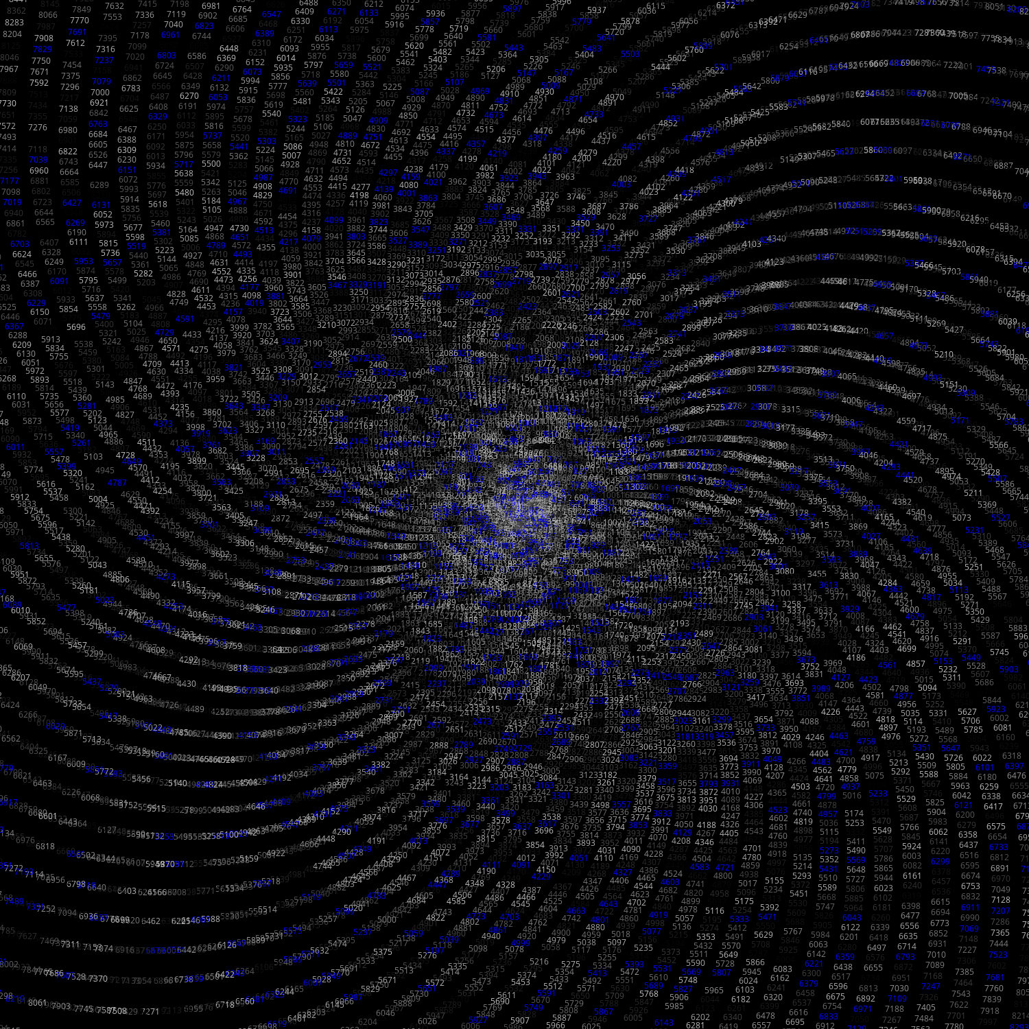 Polar Plot of Numbers #22 static token preview