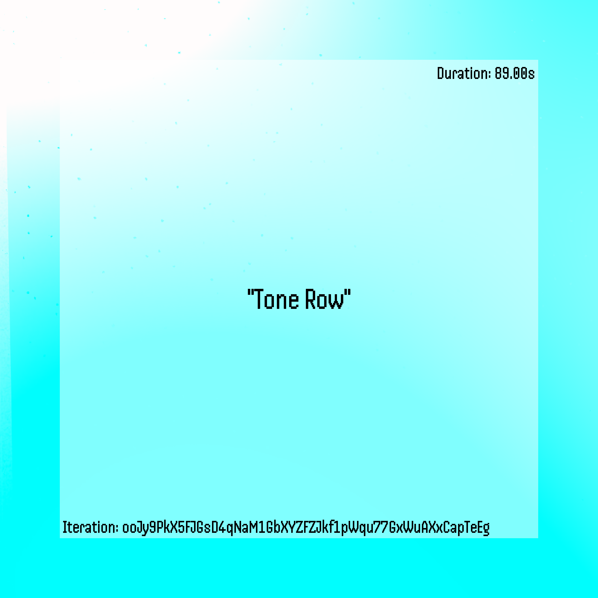 Tone Row #9 static token preview