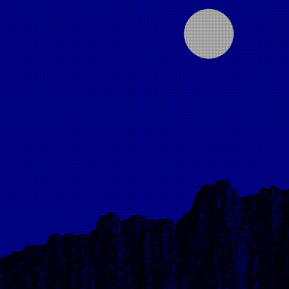 Classic generative landscape #24 static token preview