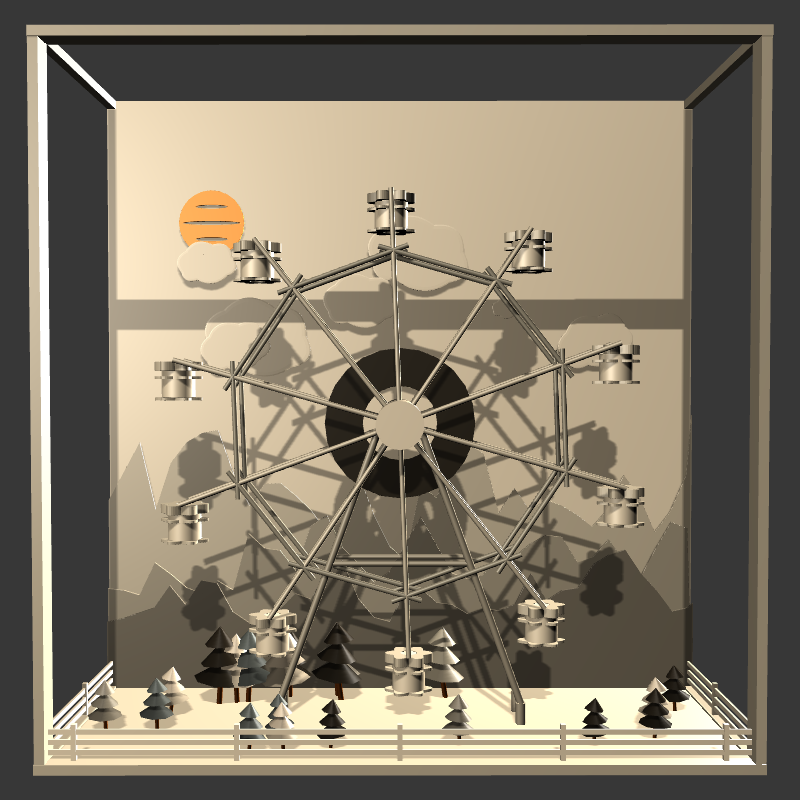 “Uncle Run” Fun Park: Ferris Wheel #11 static token preview