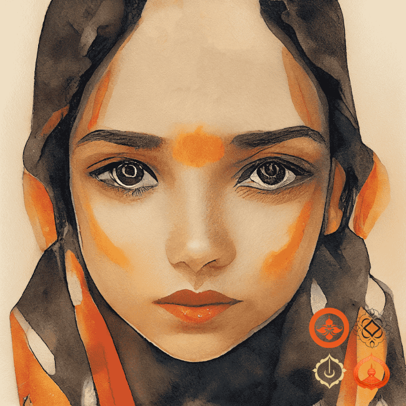 Hindu girl meditating #7 static token preview