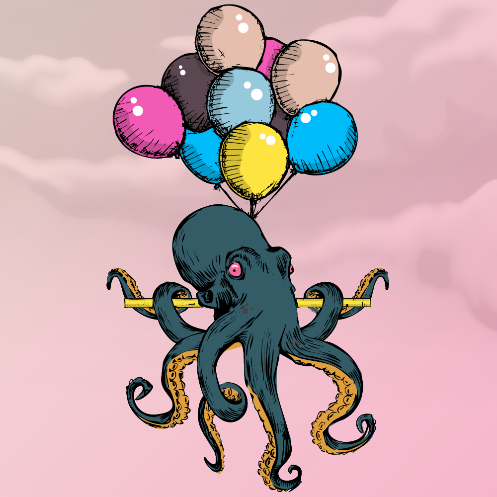 Flying Octupus #13 static token preview