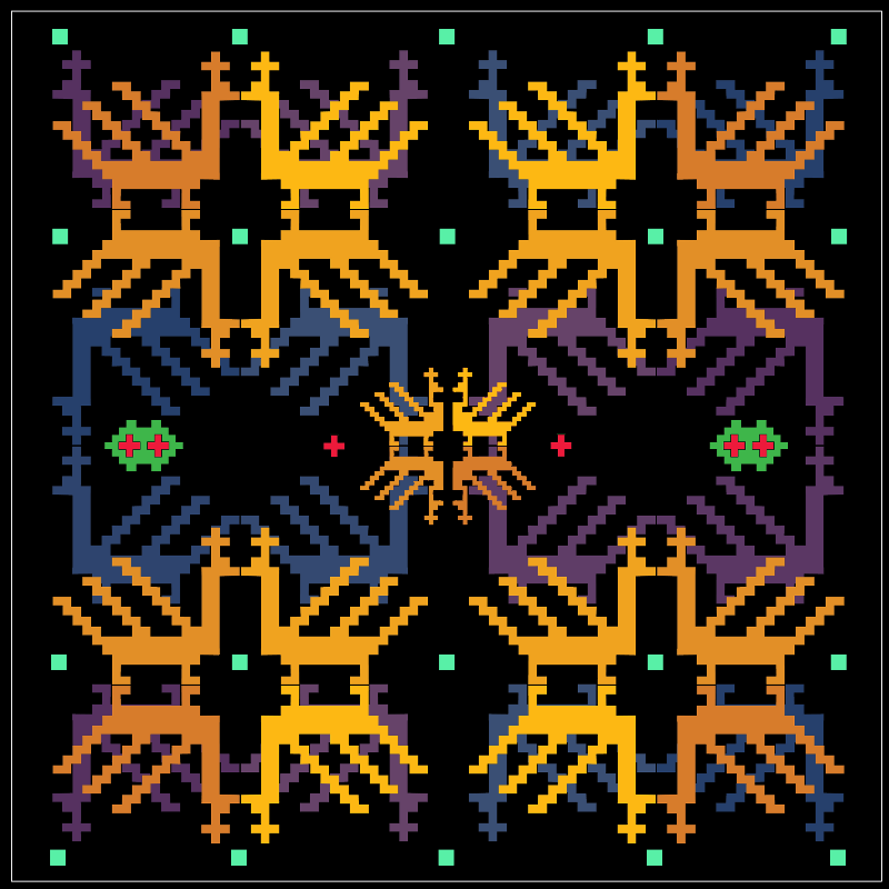 Pixel-Bird Motif #3 static token preview