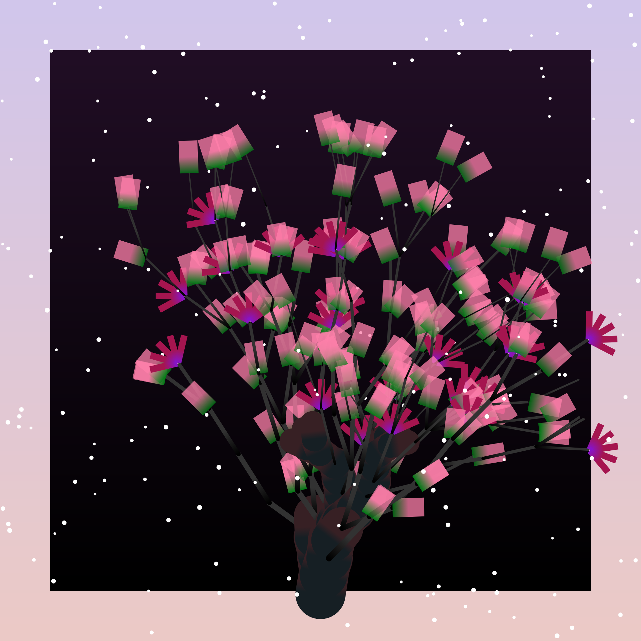 Some generative winter trees #6 static token preview
