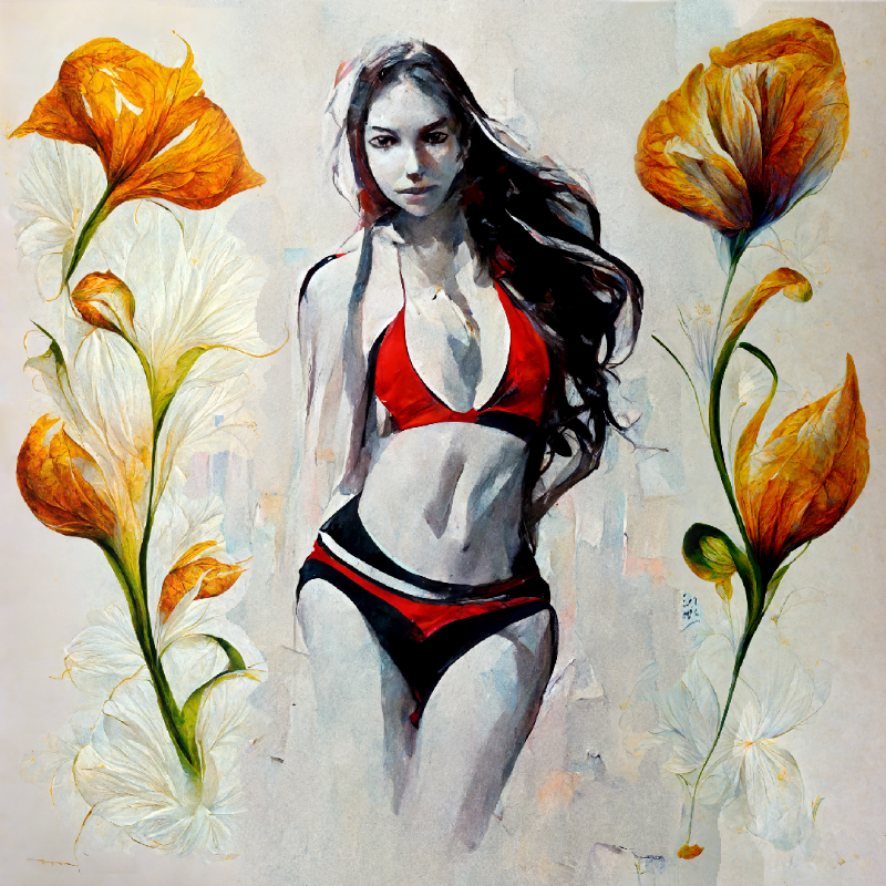 Girl and Flower #17 static token preview