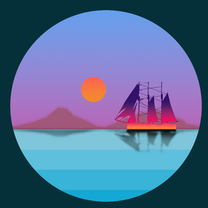 Boat on the sea project preview