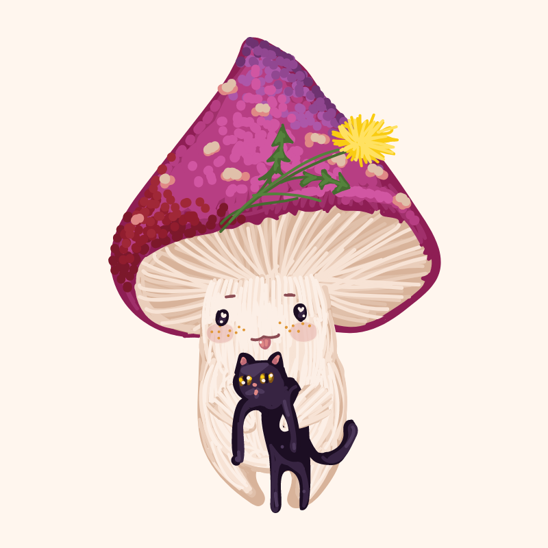 Cute Mushrooms Forest Guys #8 static token preview