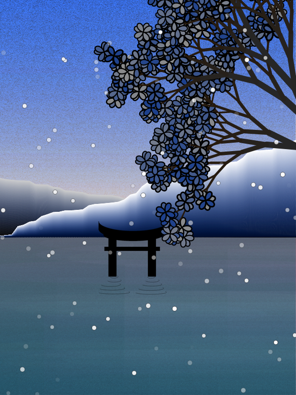 Winter morning in a village near Tokyo #2 static token preview