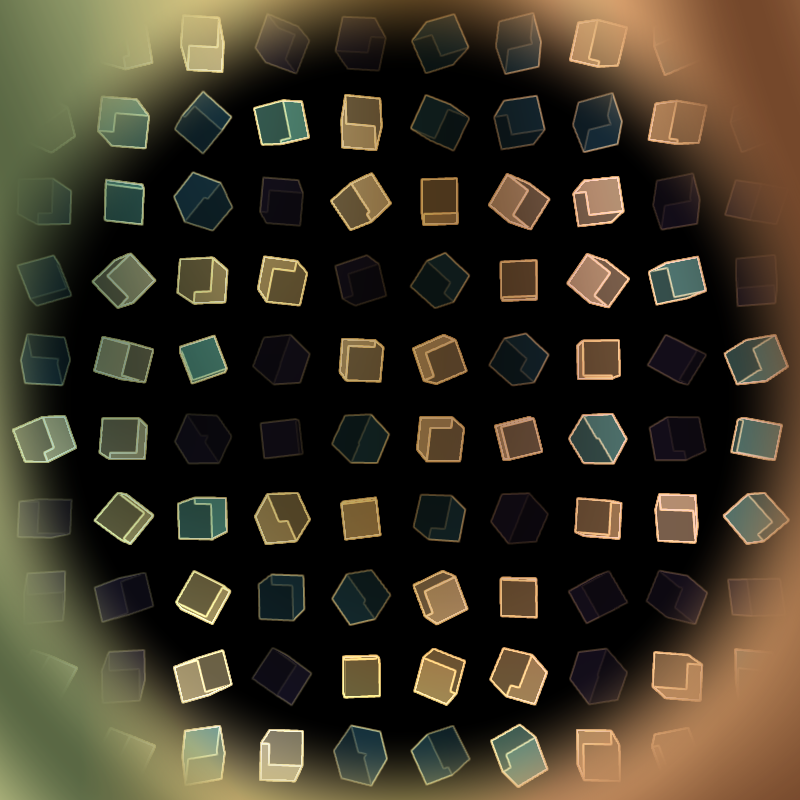 Interactive Cubes Grid #6 static token preview