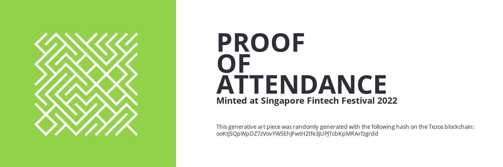 SFF2022 Proof of Attendance Token #1707 static token preview