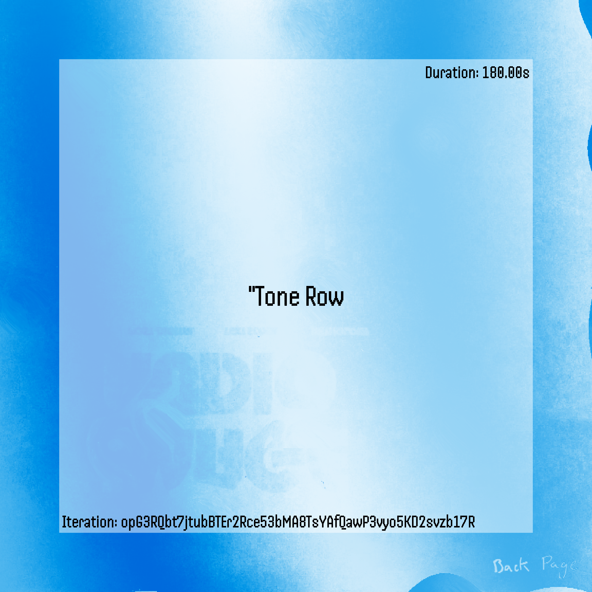 Tone Row #27 static token preview