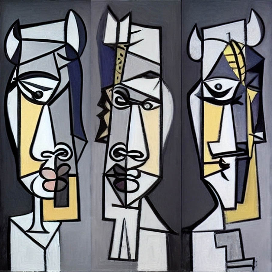 Cubism Bulls #9 static token preview